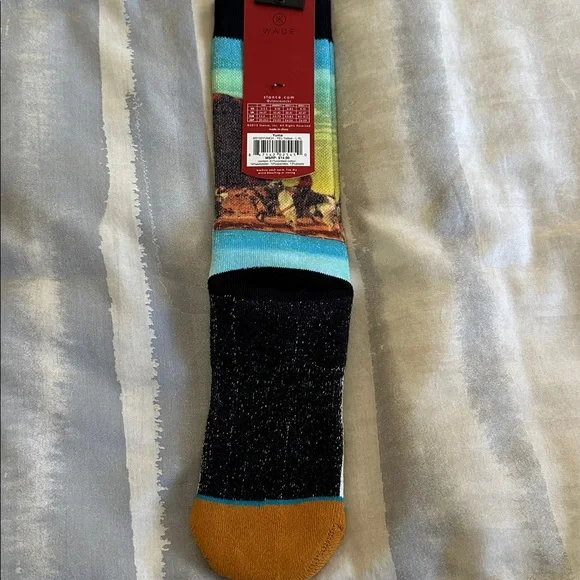 Stance Mens Crew Socks D Wade Collection Combed Cotton Large 9-13 Yuma Desert - Picture 2 of 4